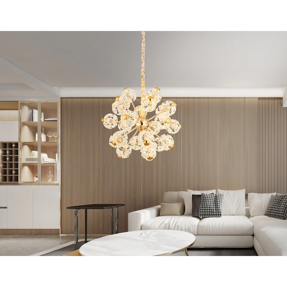Pendant lamp Floriella gold Ø 65cm Globo 9007371513550