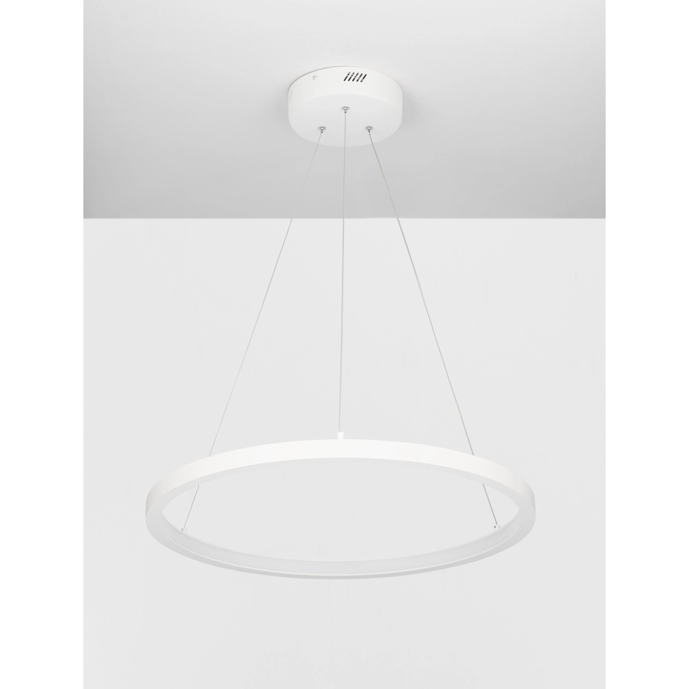 White pendant lamp Empatia design single Lyora 5212017442666