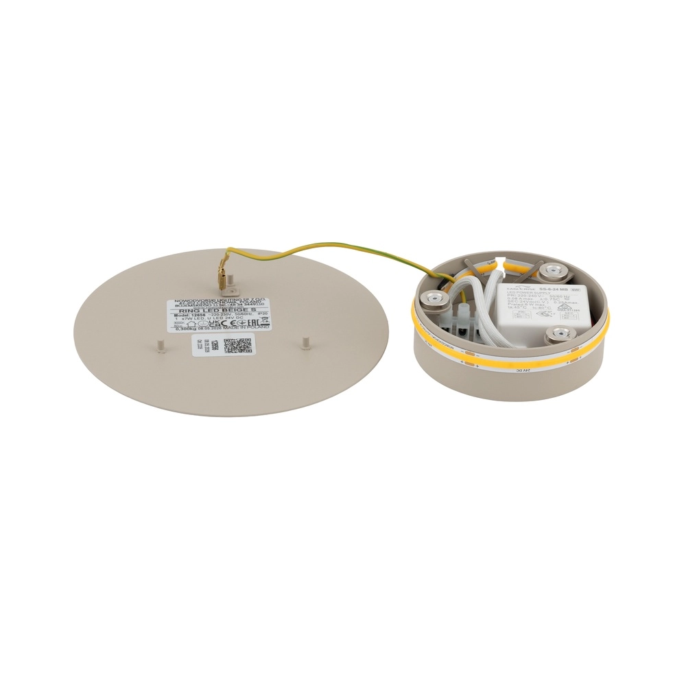 Design wall lamp Ring sand brown Ø 15cm Lyora 5903139126564