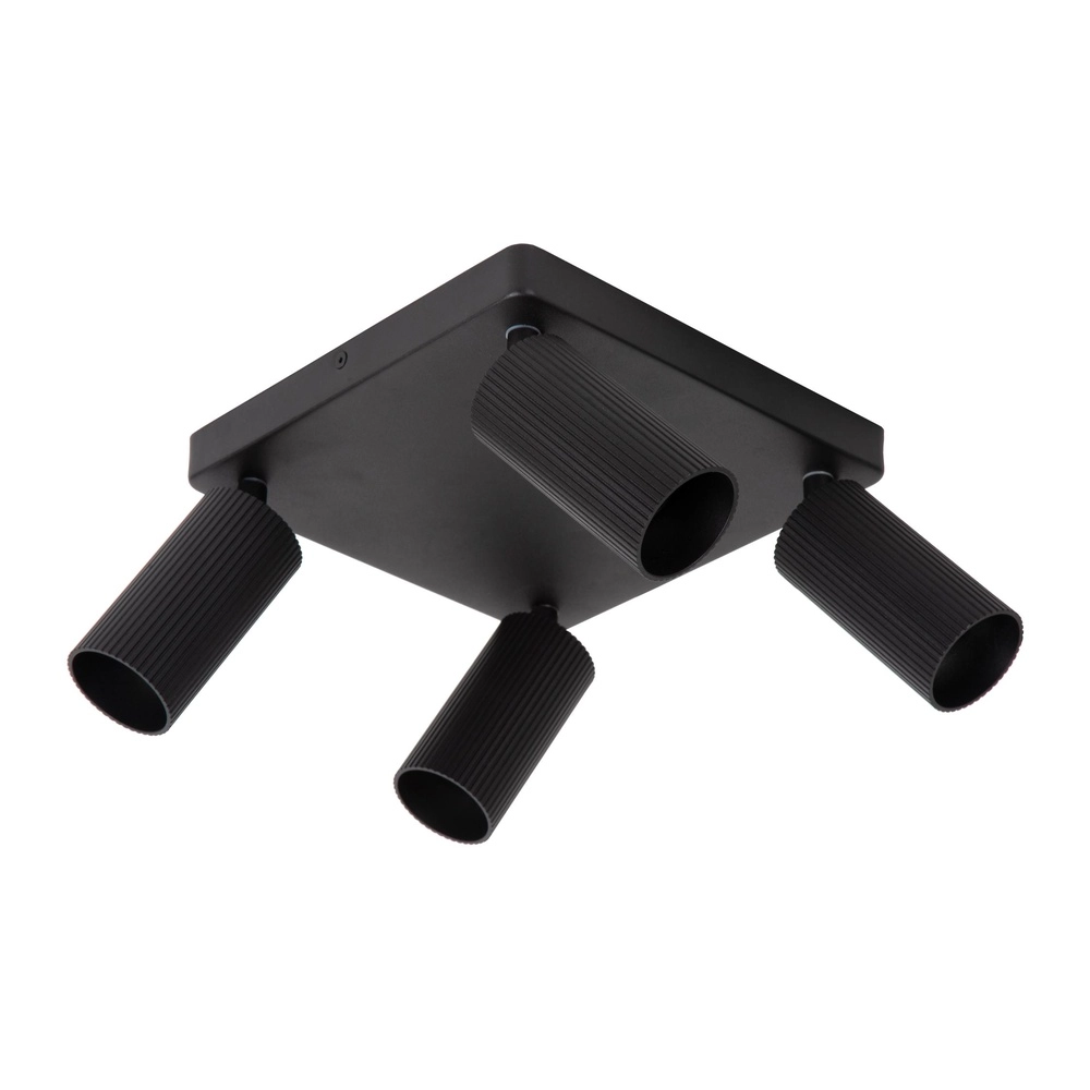 Surface-mounted ceiling spot Clubs 4-light black