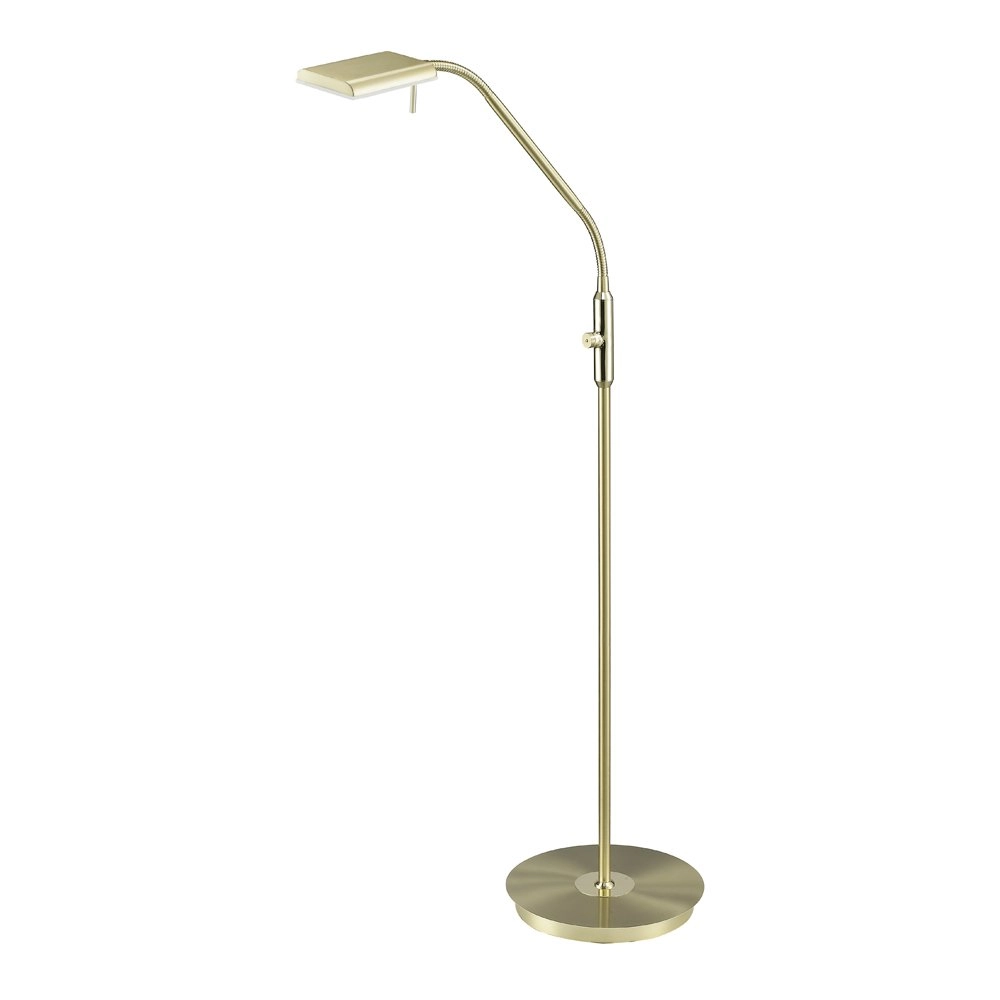 LED reading light Bergamo brass matt