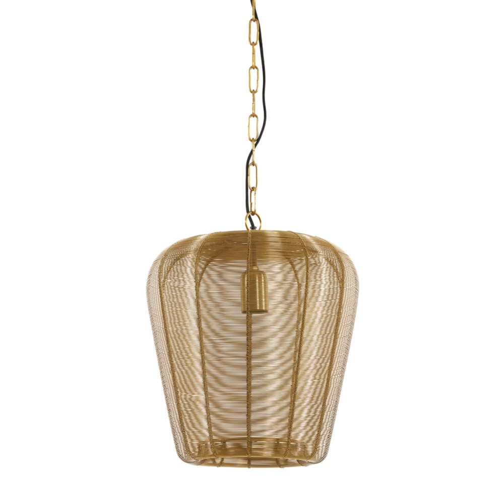 Golden pendant lamp Adeta Ø 31cm