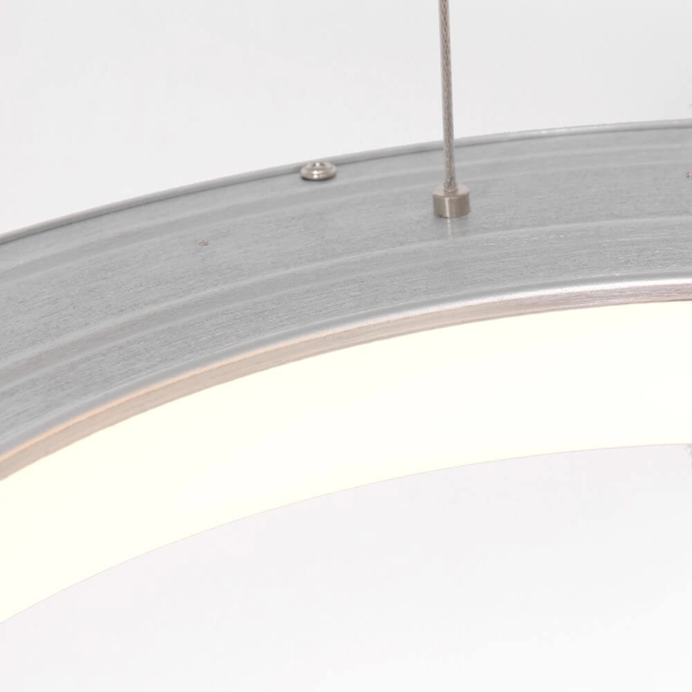 LED hanging lamp Ringlede Ø 48cm metal gray Steinhauer 8712746135213