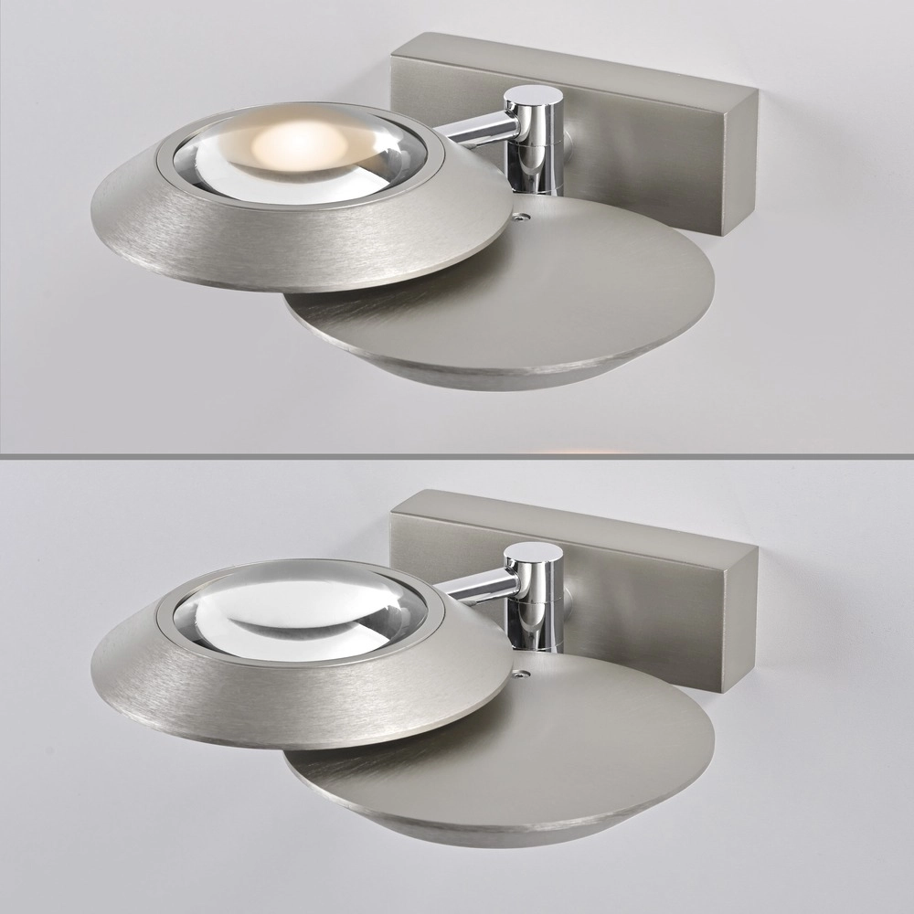 2L led wall light Pure Oculis Diamond grey Paul Neuhaus 4012248397022