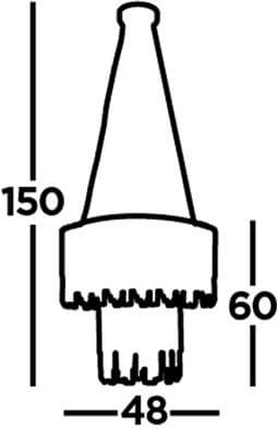 Pendant lamp Rotunda crystal Searchlight 5053423189420