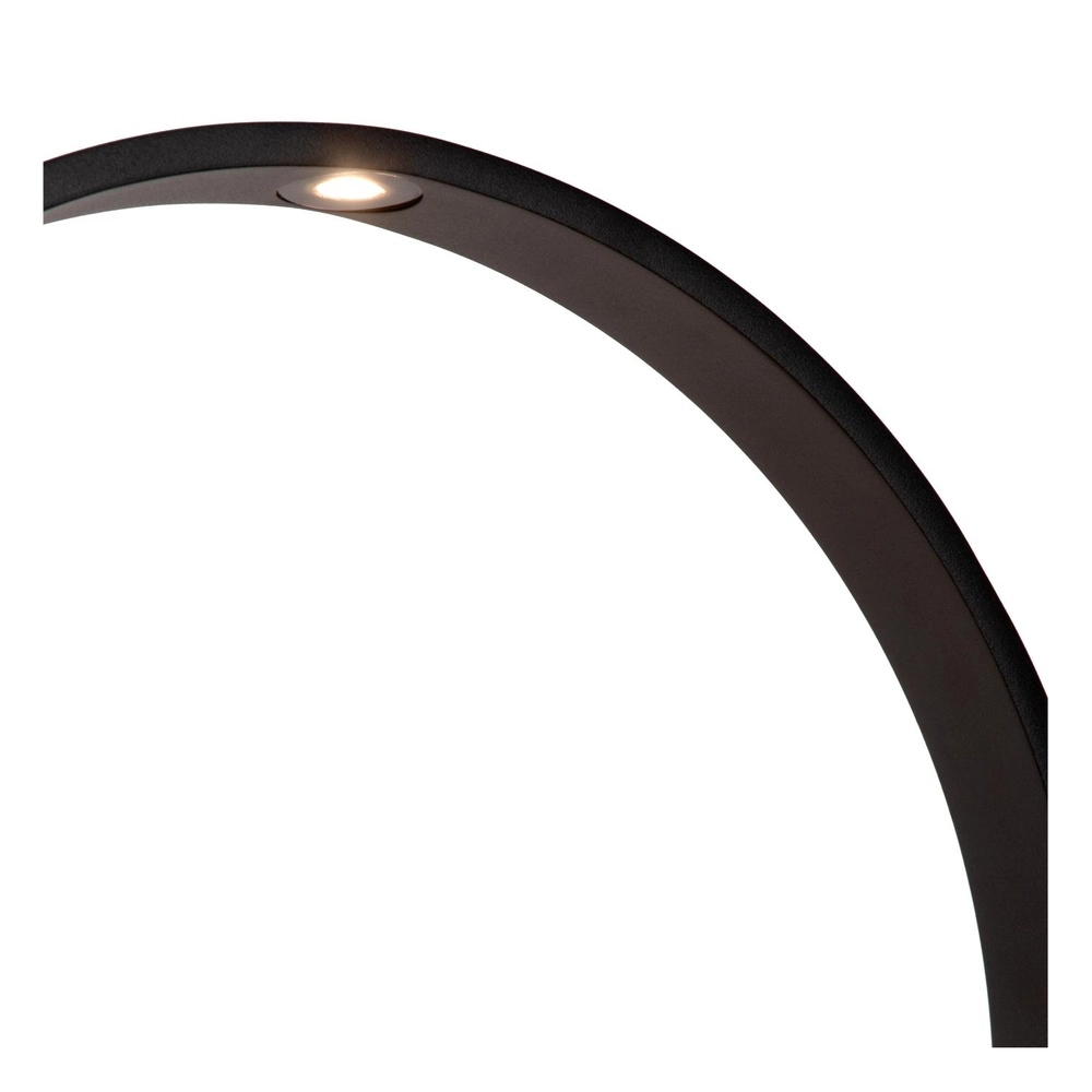 Round garden lamp Jerel black IP54 Ø 40cm Lucide 5411212290472