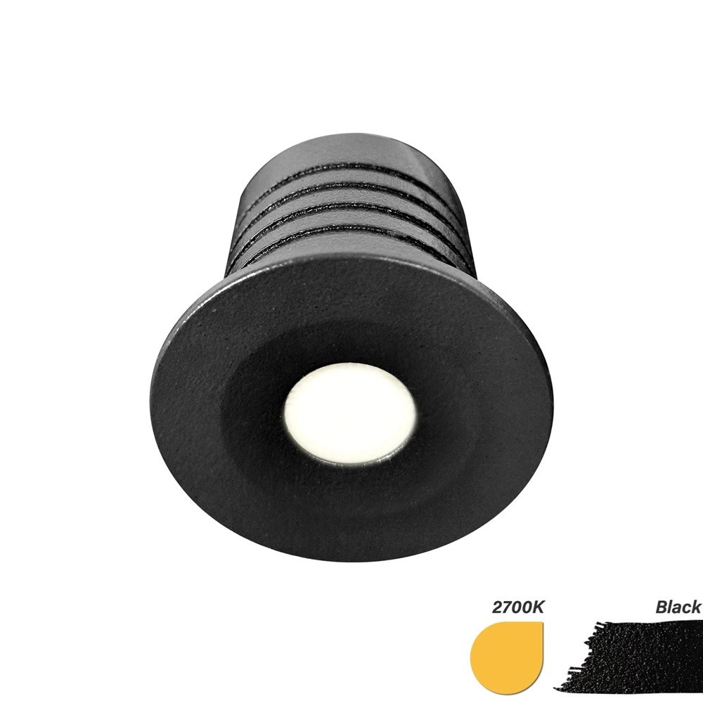 LED Mini recessed spotlight 3W black Lyora 8719322376404
