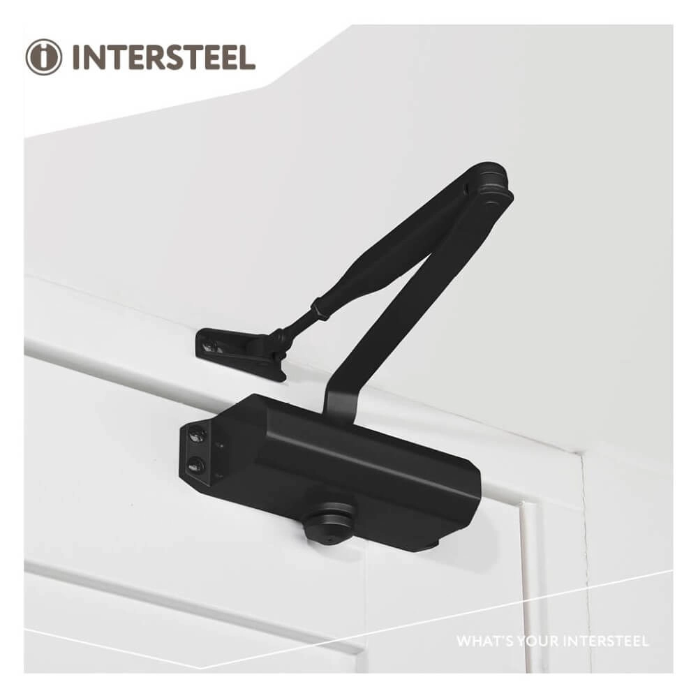 Door closer Closura with scissor arm DR 122 black Intersteel 8714186458488