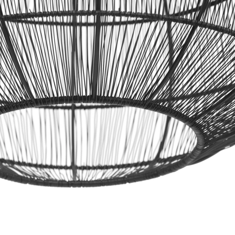 Round pendant lamp Soraya Ø 42cm - black Trio 4017807617450