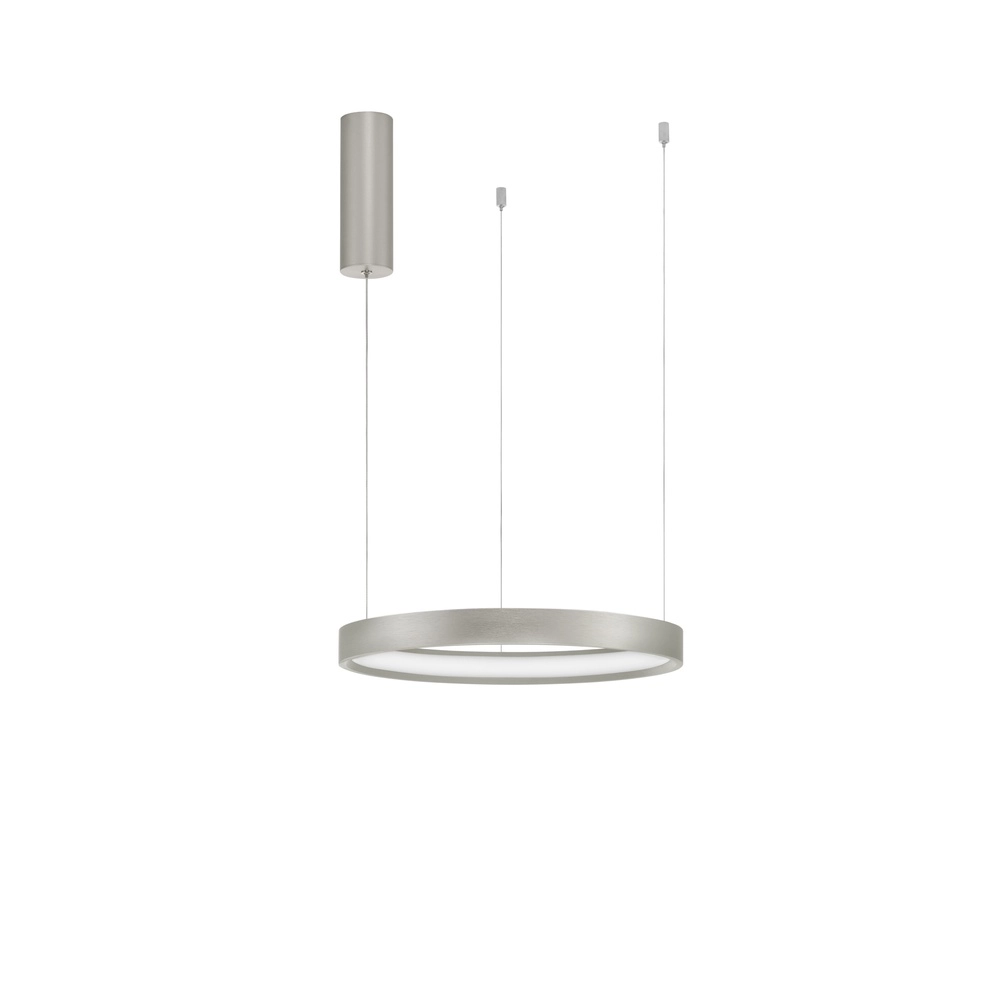 Round pendant lamp Perrine silver grey Ø 40cm Lyora 5212017438393