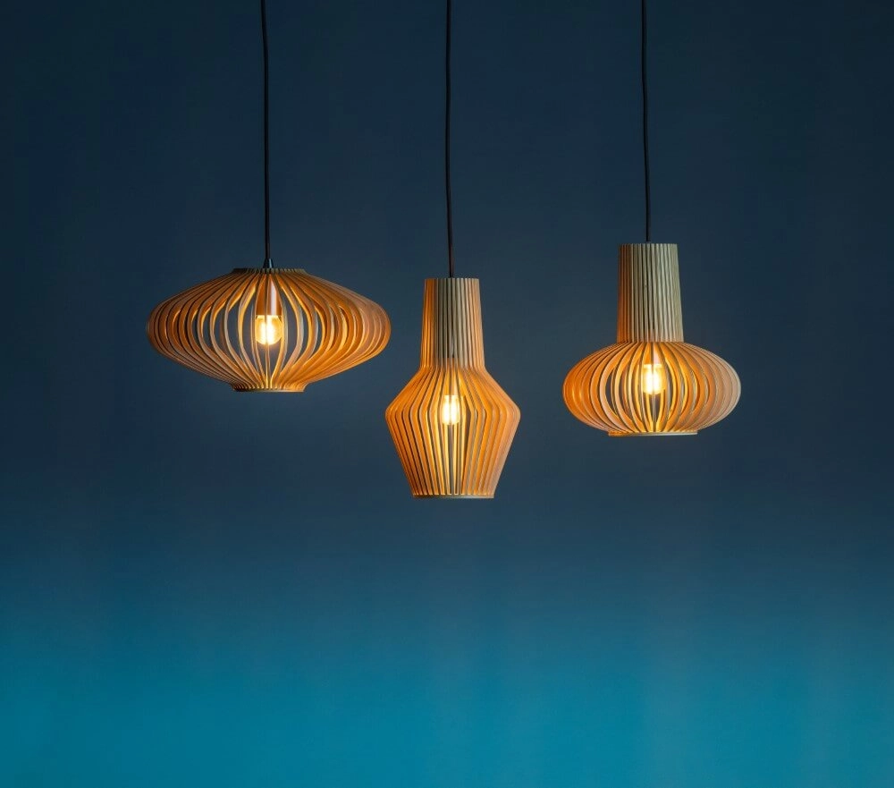 Wooden pendant lamp Tess Ø 20cm ETH 8720195305354