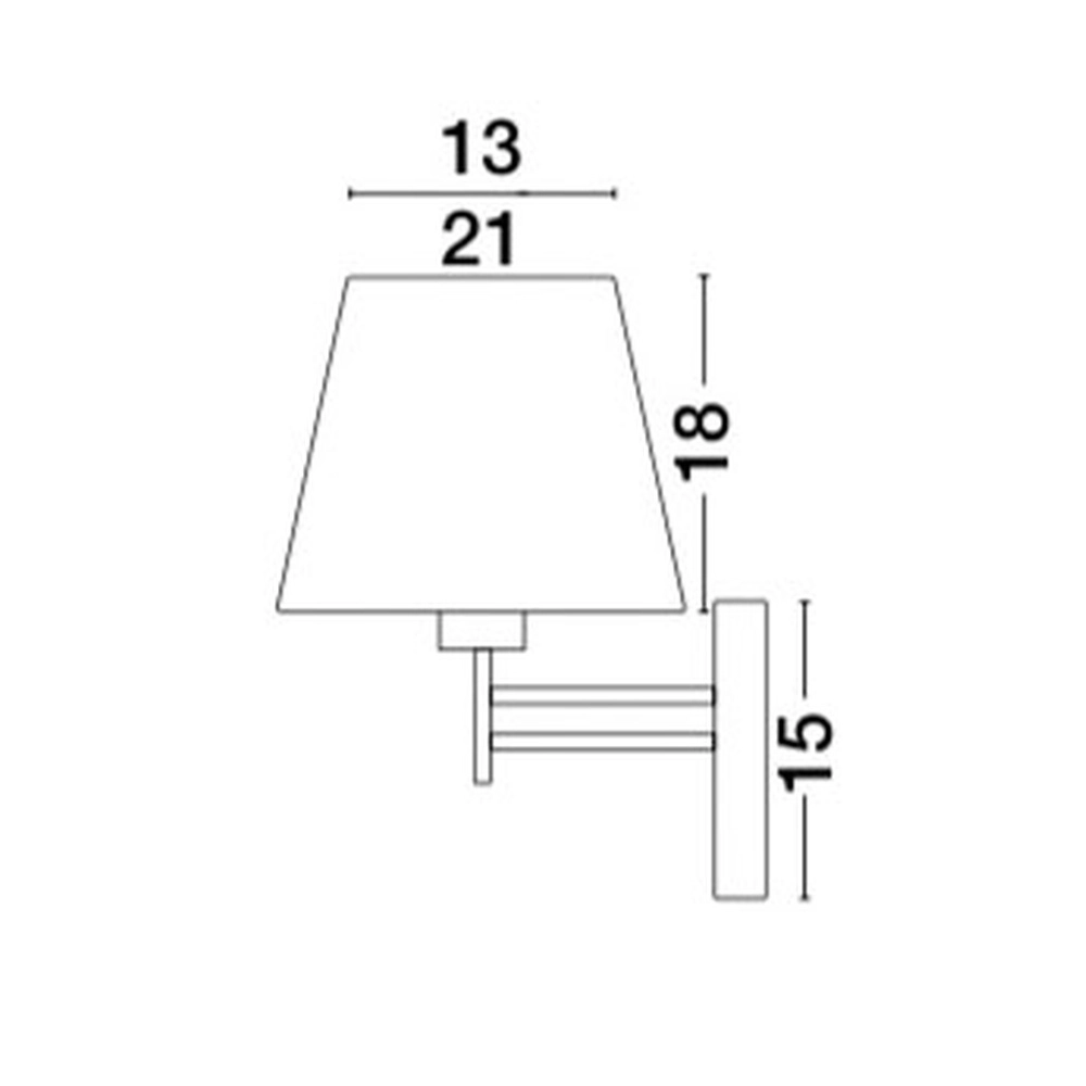 Wall lamp Logan white with chrome Lyora 5212017411020