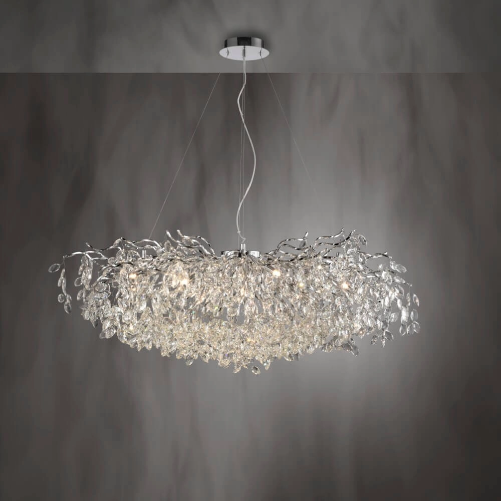 Chandelier Ricicle 120cm chrome Paul Neuhaus 4012248382080