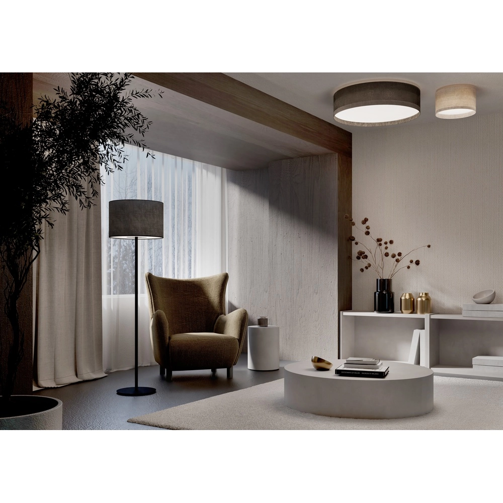 Ceiling lamp Cedro sand brown Ø 35cm
