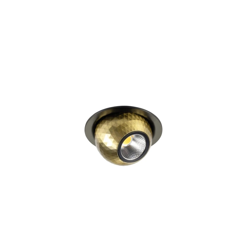 Recessed spotlight Dysko black with gold SLV 4024163316712