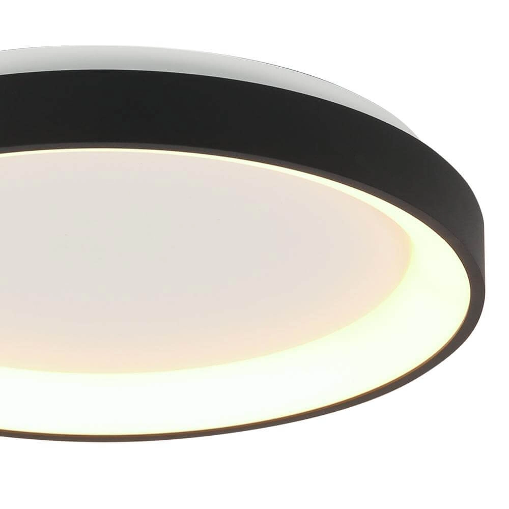 Ceiling lamp Ringlede design black Ø 38cm Steinhauer 8712746171952