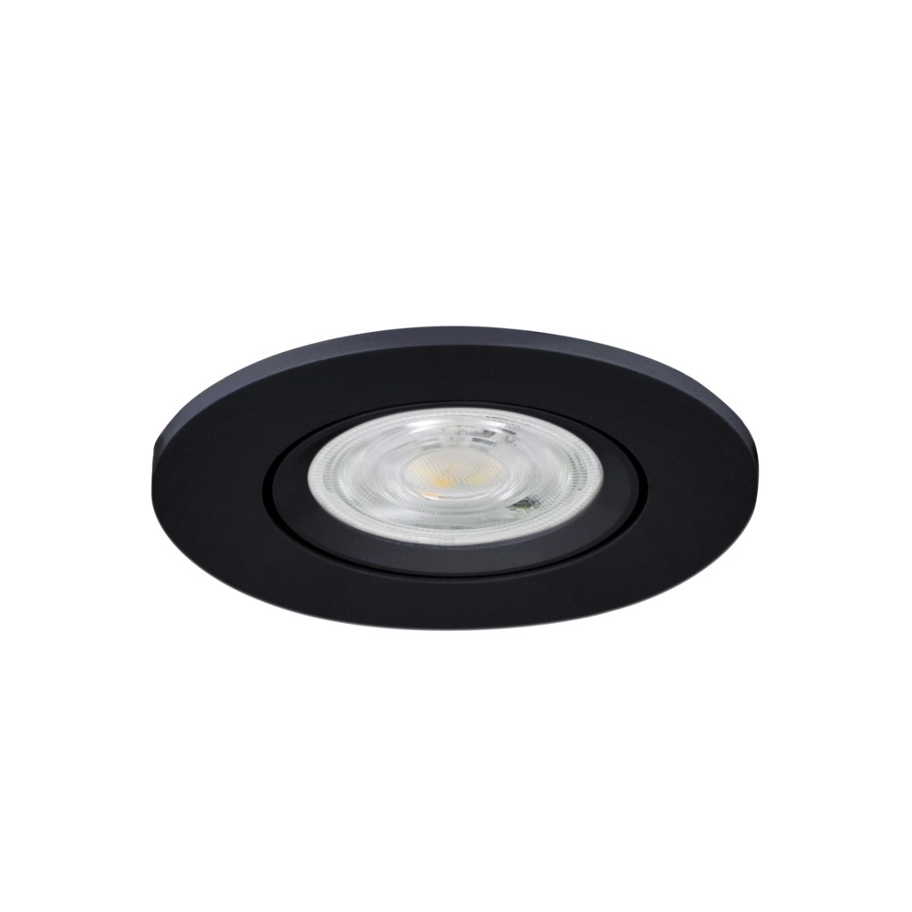 Recessed spotlight Barranco black Ø 8,4cm IP44 - 4000K Eglo 9008606359288