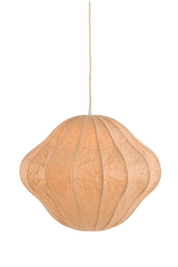 Brown pendant lamp Sukau Ø 50cm