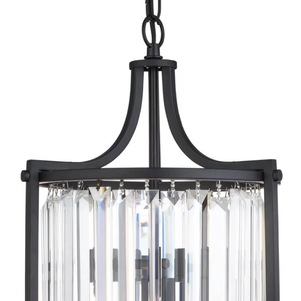 Black Classic Chandelier Victoria Searchlight 5053423135663