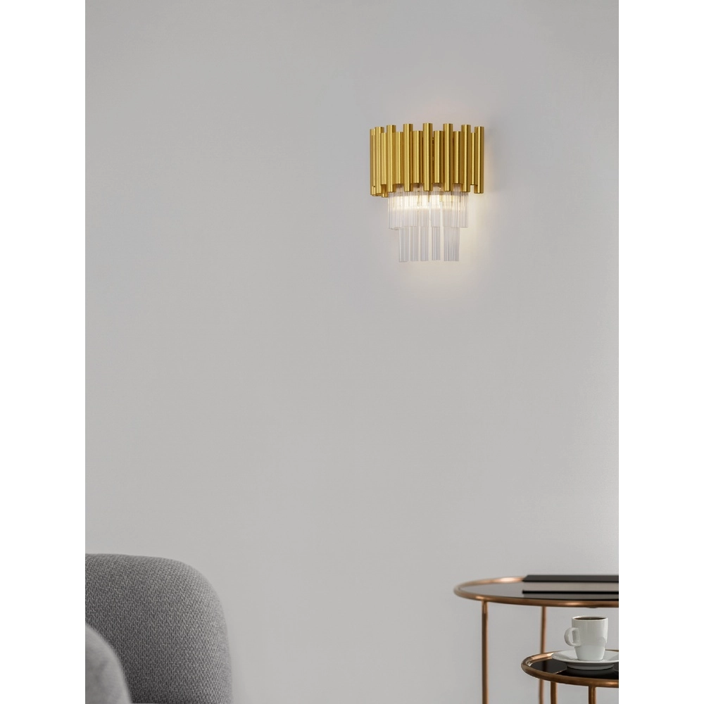 Wall lamp Magnolia Gold with crystal Lyora 5212017435033