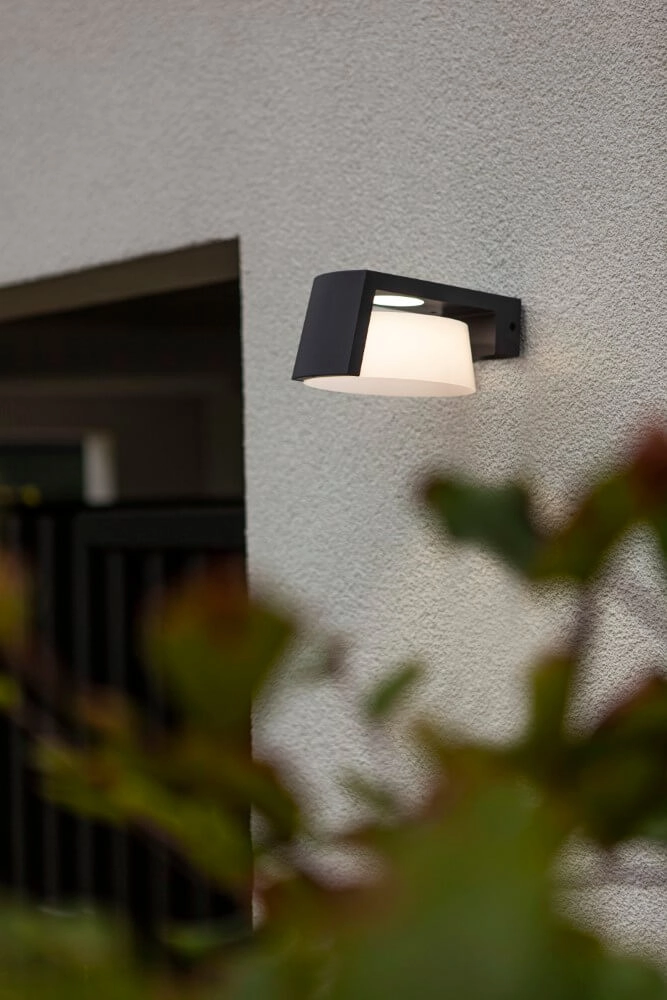 Anthracite wall lamp Moon design Lutec 6939412014821