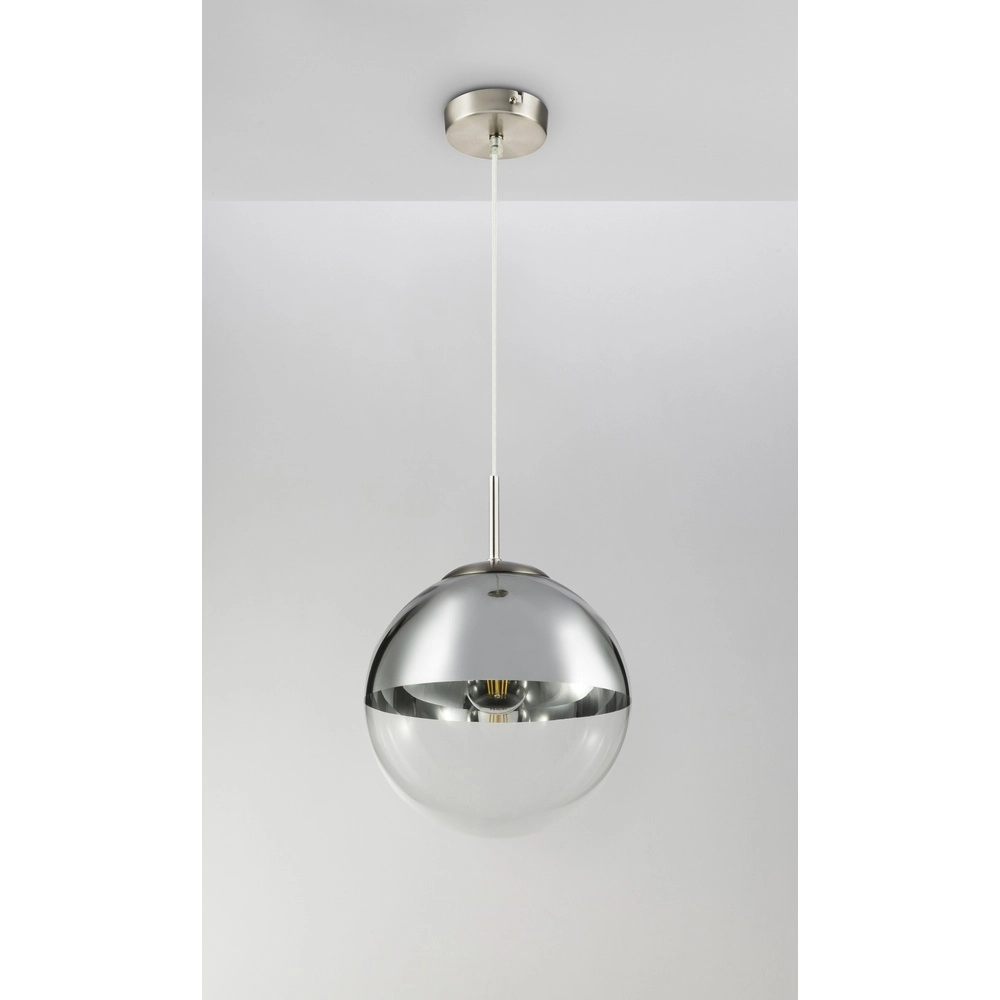 Pendant lamp Varus nickel Ø 25cm Globo 9007371374441