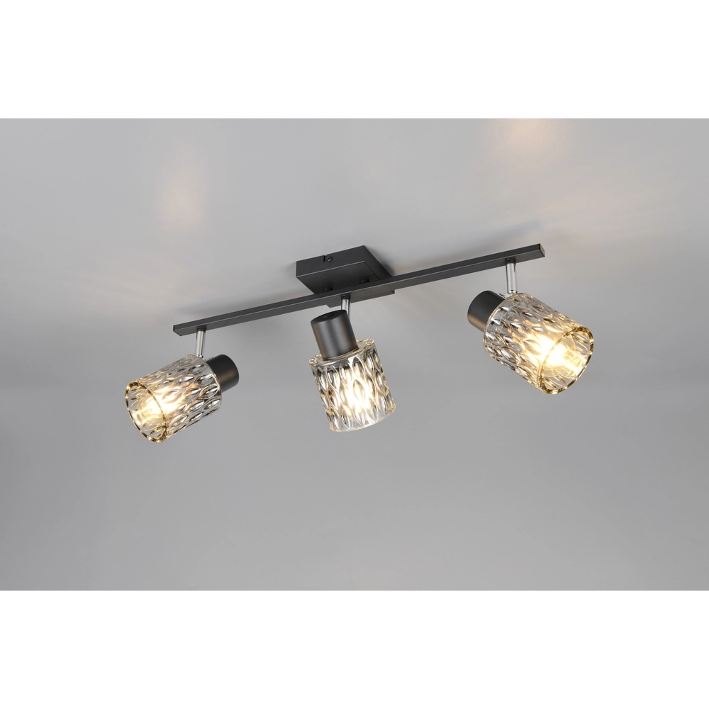 Ceiling lamp Jack black 3-lights Trio 4017807643879