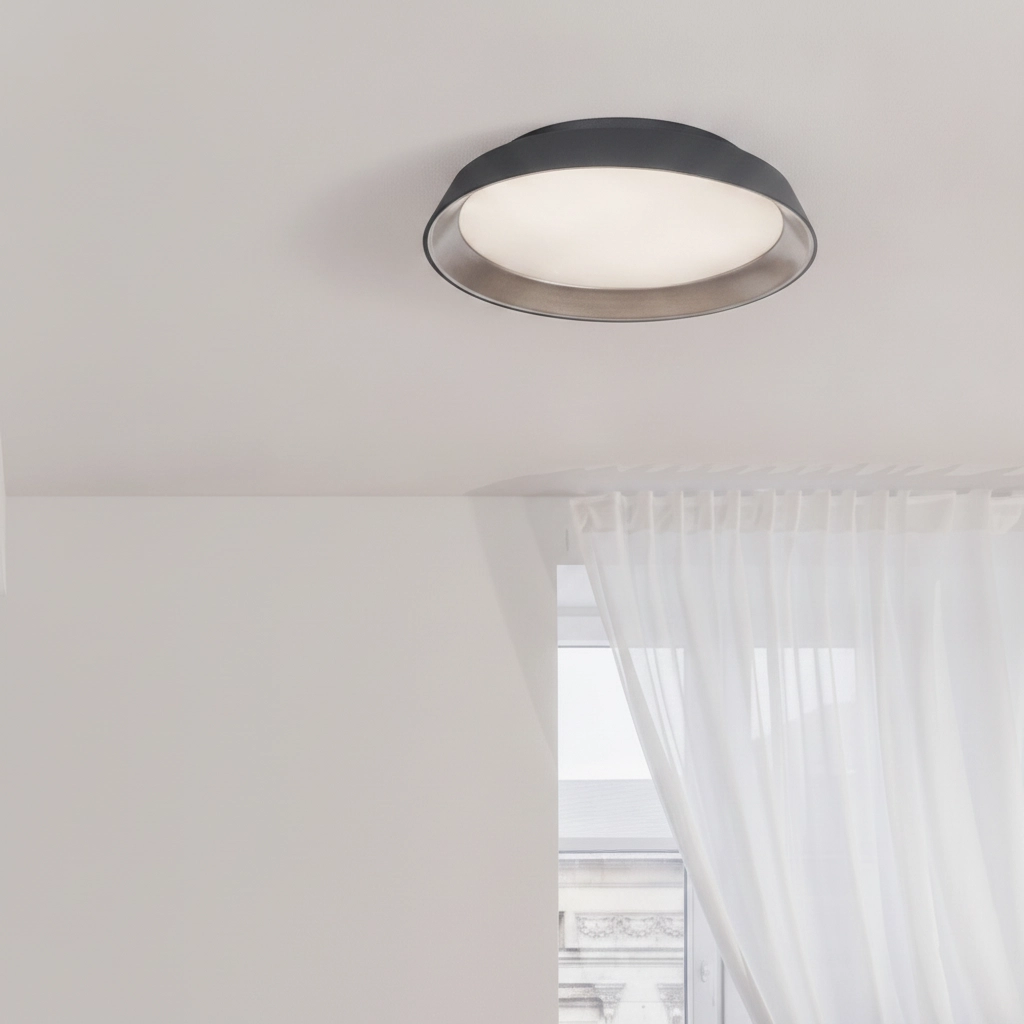 Ceiling lamp Vela black Ø 45cm