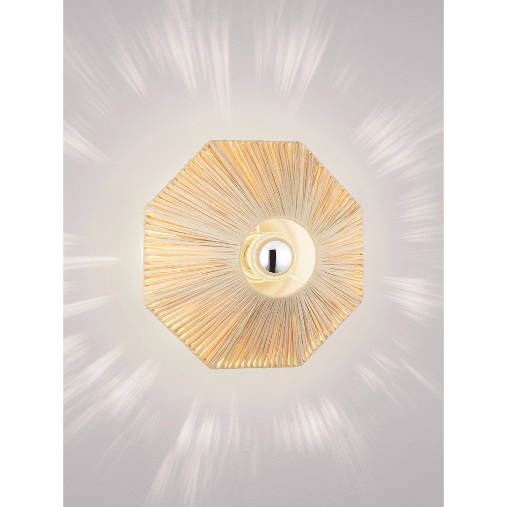Japandi wall lamp Elvio Ø 30cm Lyora 5212017493880