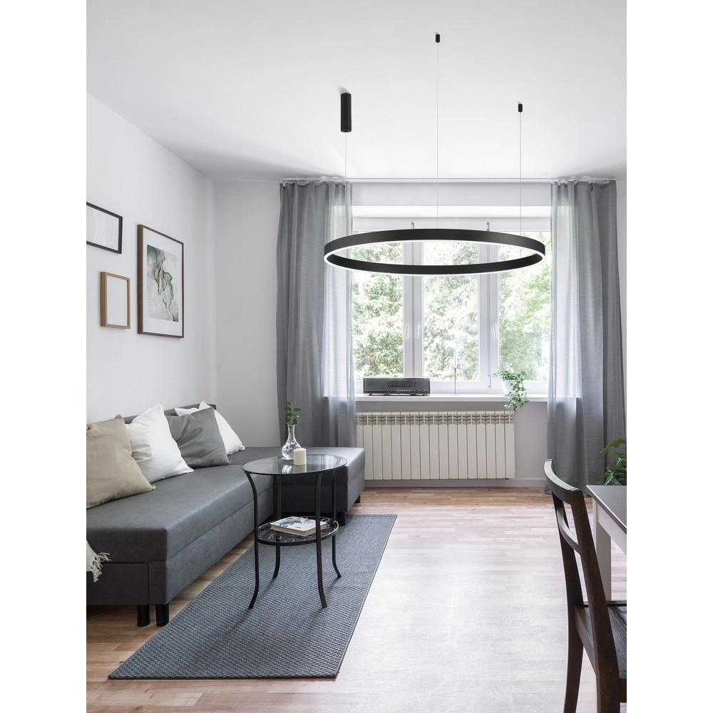 Pendant lamp Motif black Ø 120cm 2700-6500K Lyora 5212017443700