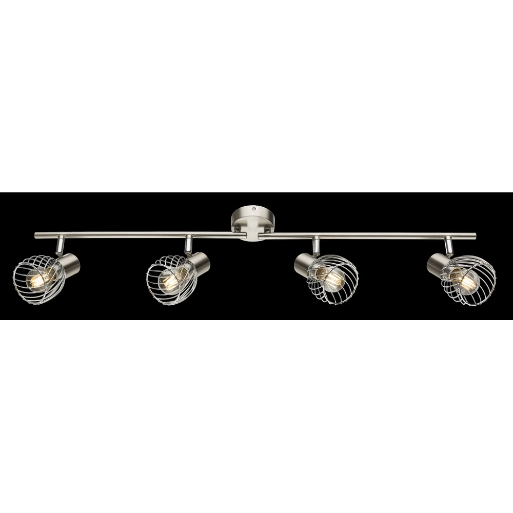 Ceiling lamp Texas 4-light nickel Globo 9007371365890