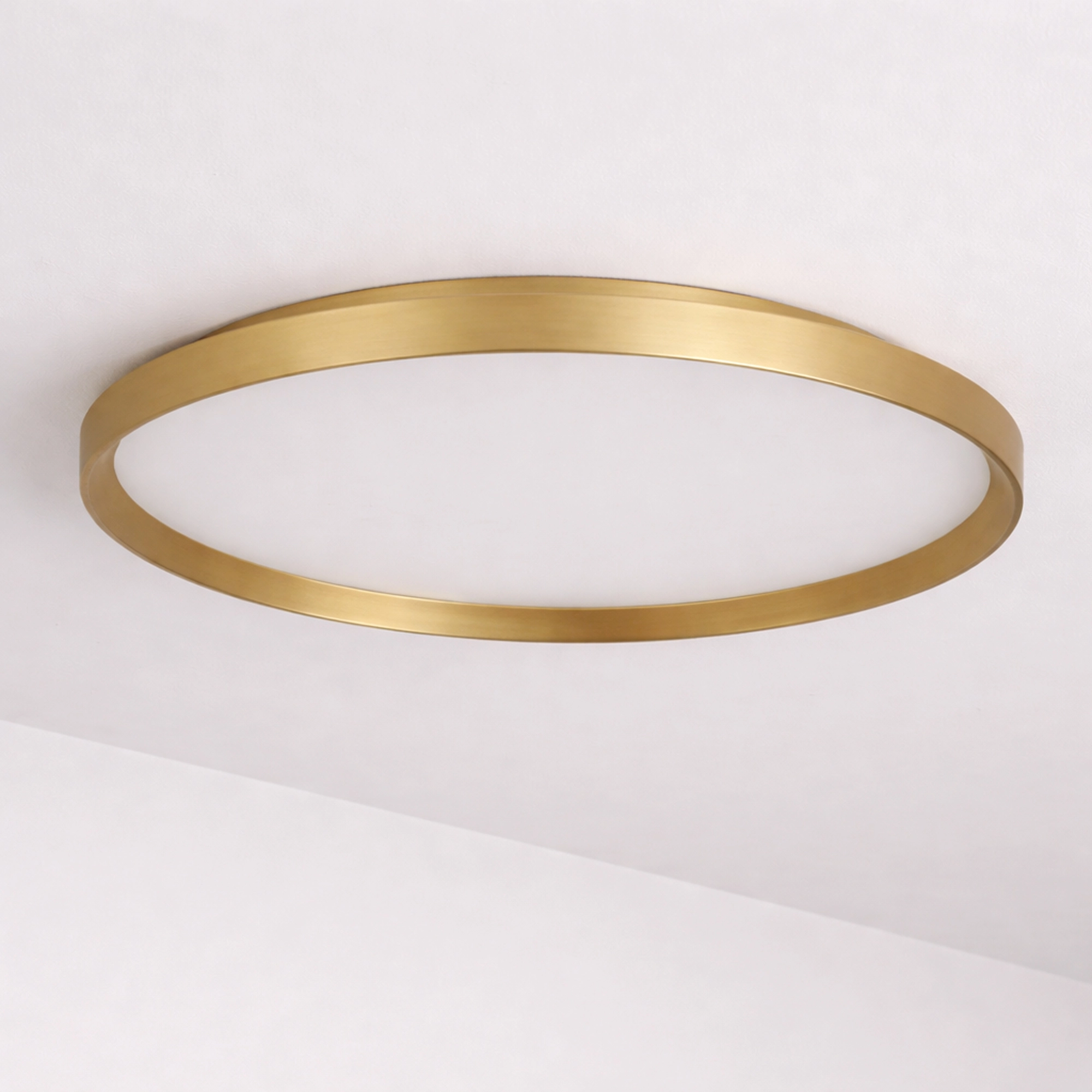 Sleek ceiling light Prisma gold Ø 45cm Lyora 5053423315270