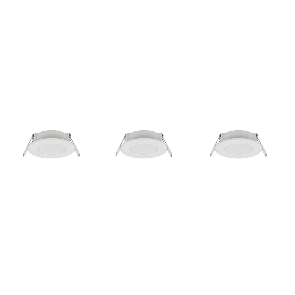 Set of 3 recessed spotlights Himal white IP65