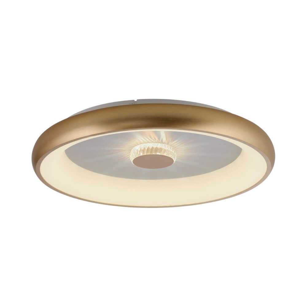 Round ceiling lamp Vertigo brass Ø 61.5cm