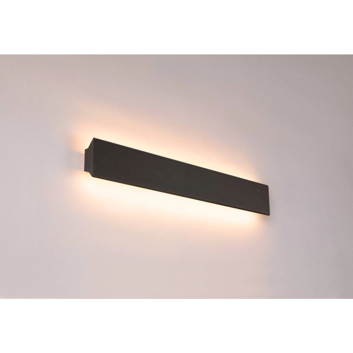 Elongated wall lamp Direto 60cm black SLV 4024163248907
