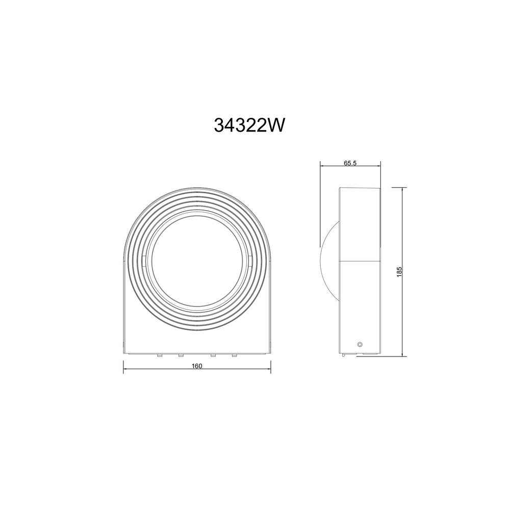 Wall lamp Oko Black Globo 9007371519521