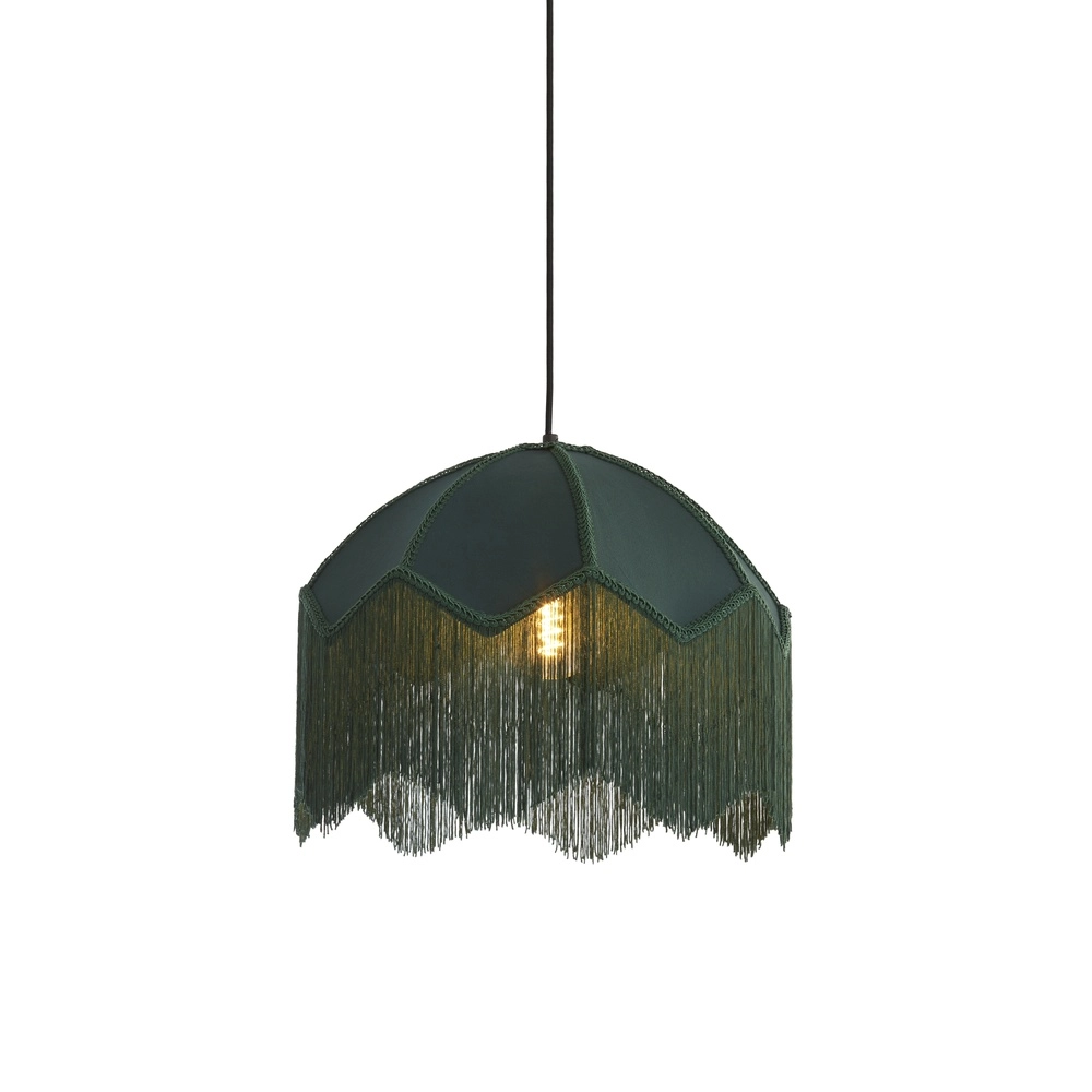 Pendant lamp Malacia Ø 40cm - velvet green Light & Living 8717807759261
