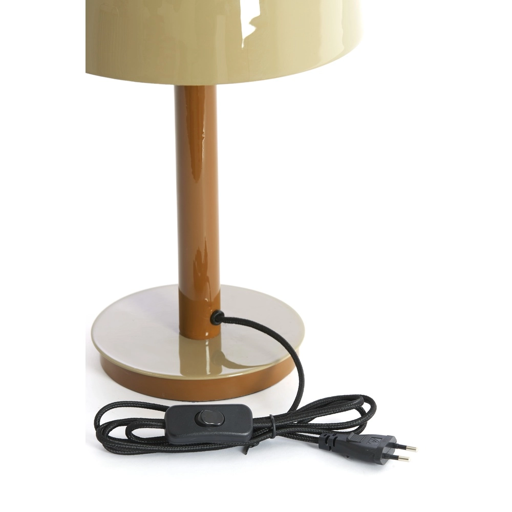 Desk lamp Marivet gloss sand and brown - Ø 25cm Light & Living 8717807816223