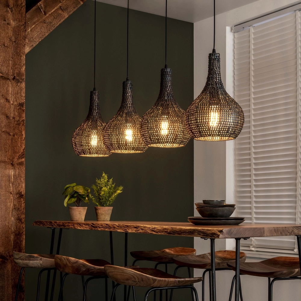 4L pendant light Armor 4x Ø 25cm