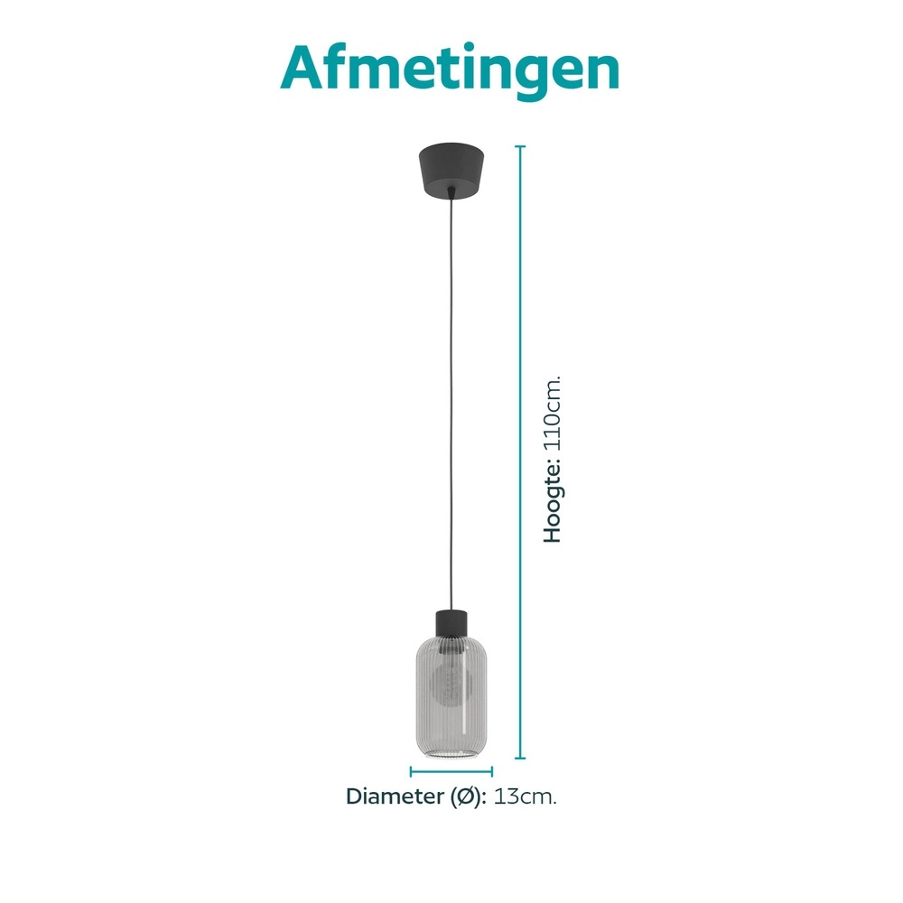 Design pendant lamp Dasmina black Ø 13cm