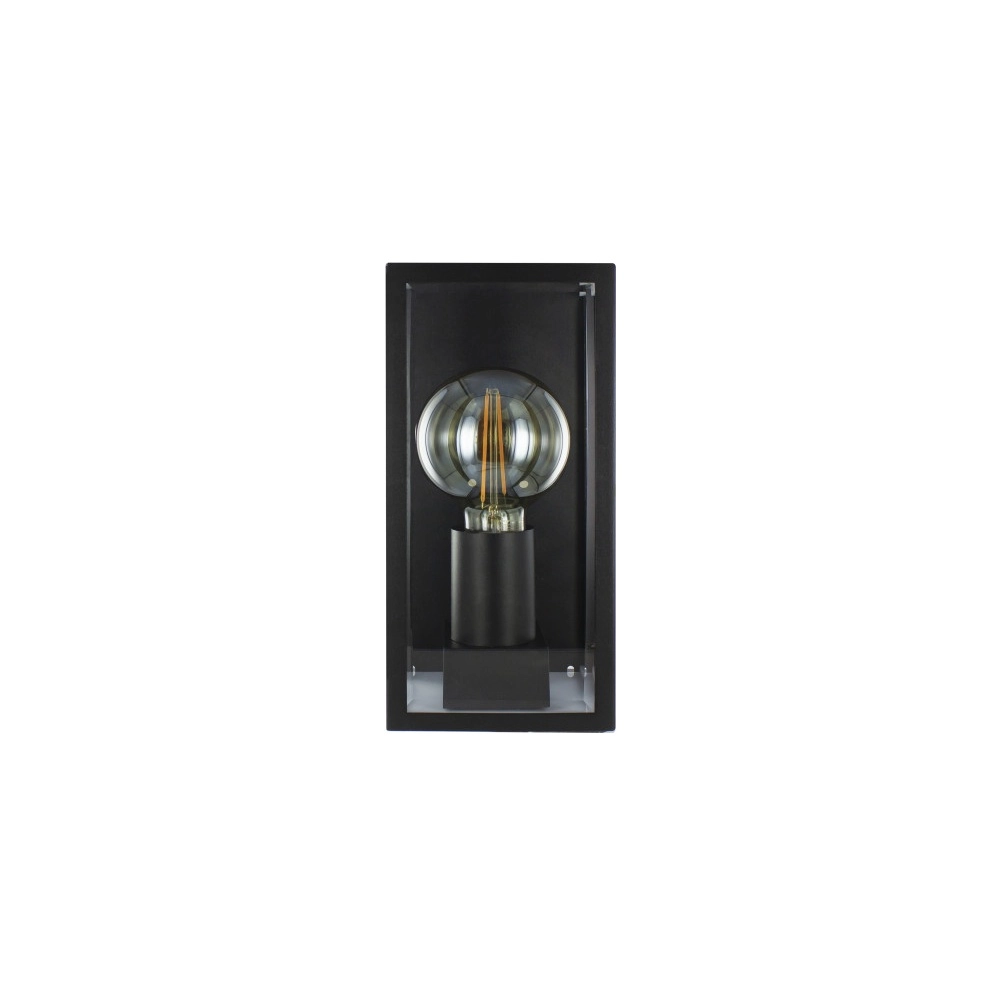 Black outdoor lamp Prato E27 - glass Lyora 5055788268765