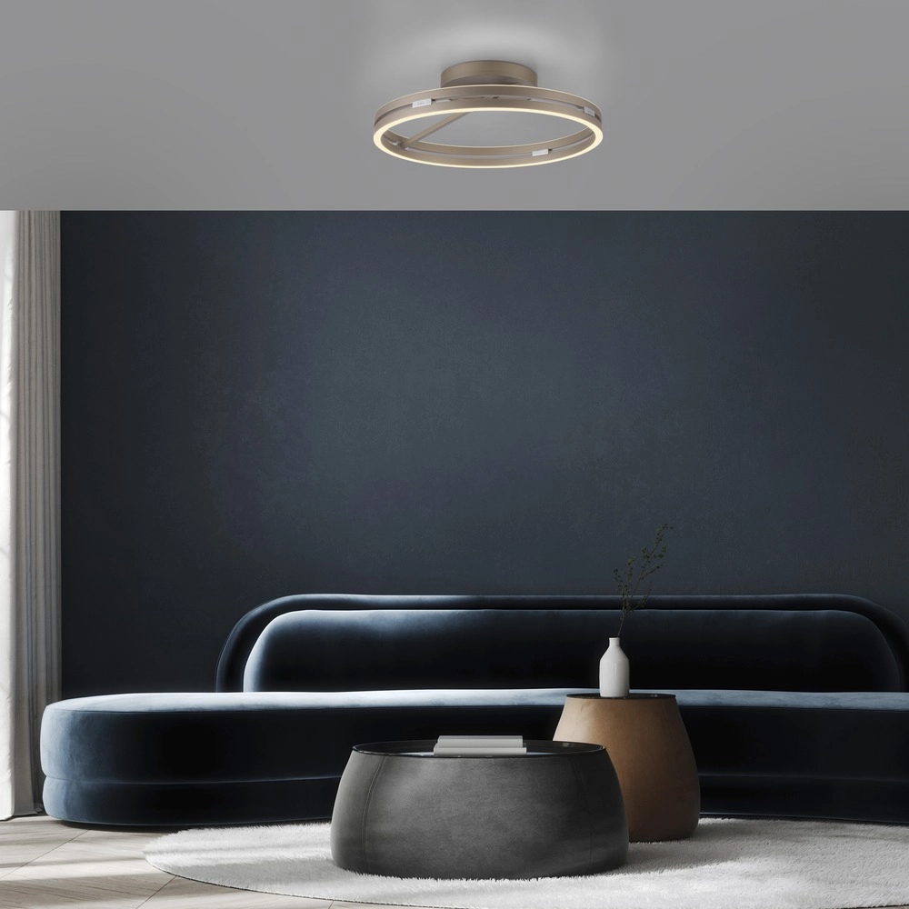 Led ceiling light Pure Loop Ø 60cm - bronce Paul Neuhaus 4012248398340