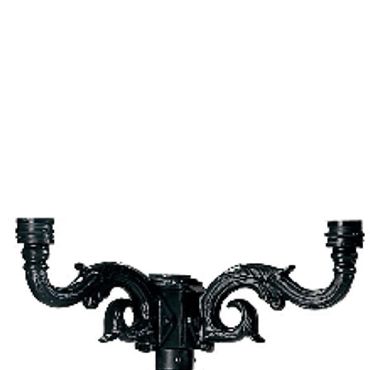 Nostalgic lantern crown Ornament 2-light - black