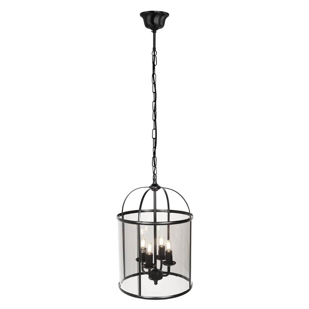 Classic pendant lamp Pimpernel black 4-lights Steinhauer 8712746174205