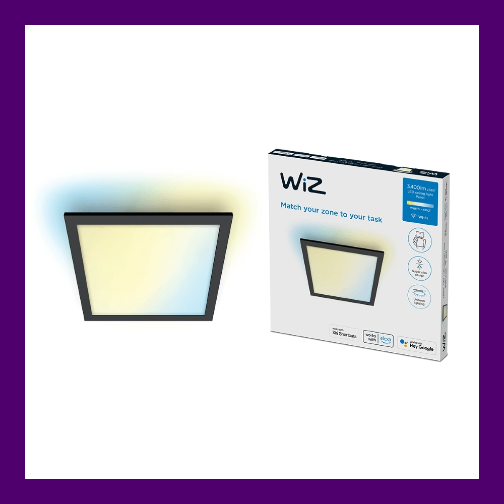 Ceiling light Panel black - 36W WiZ 8719514554870
