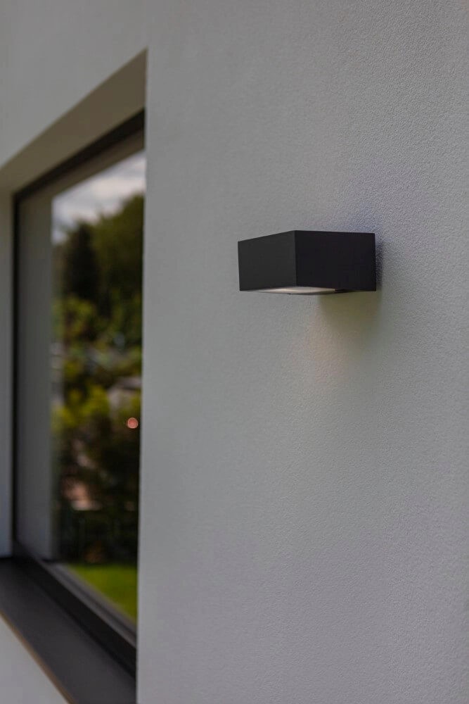 Sleek wall lamp Gemini Design anthracite Lutec 6939412015378