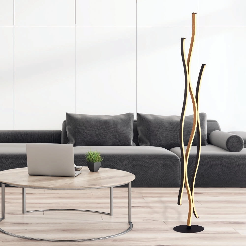 Sleek LED floor lamp Bloom Searchlight 5053423226576