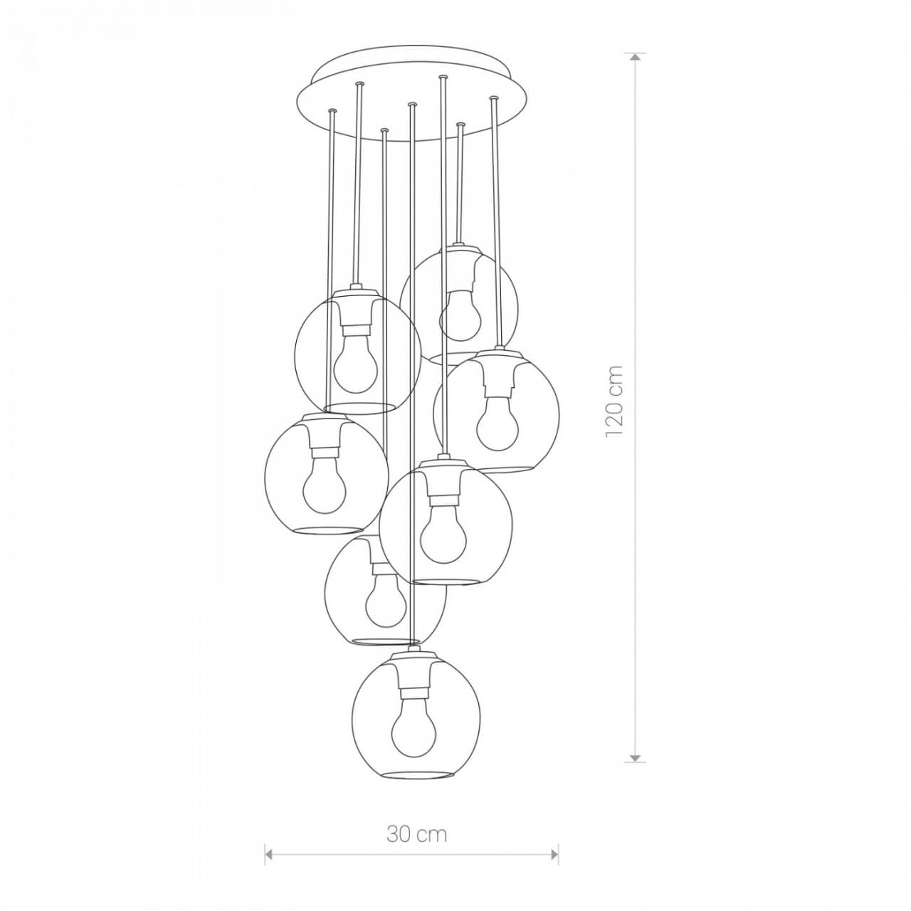 Glass vide pendant lamp Vetro Lyora 5903139913195