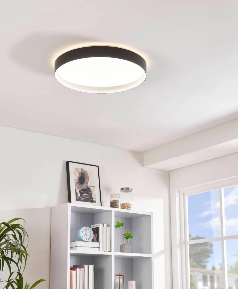 Black ceiling lamp Laurito Ø 49cm Eglo 9002759997830