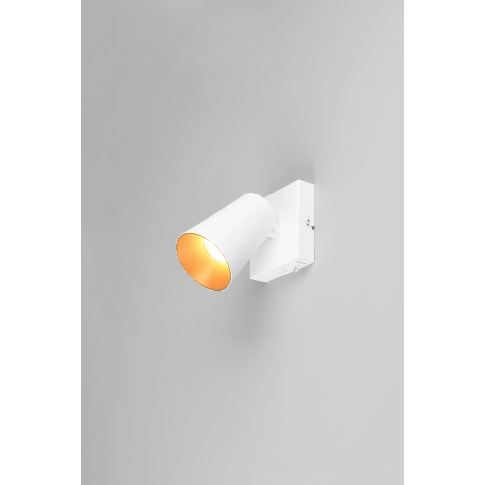 Wall spotlight Sharp white with switch Trio 4017807627749